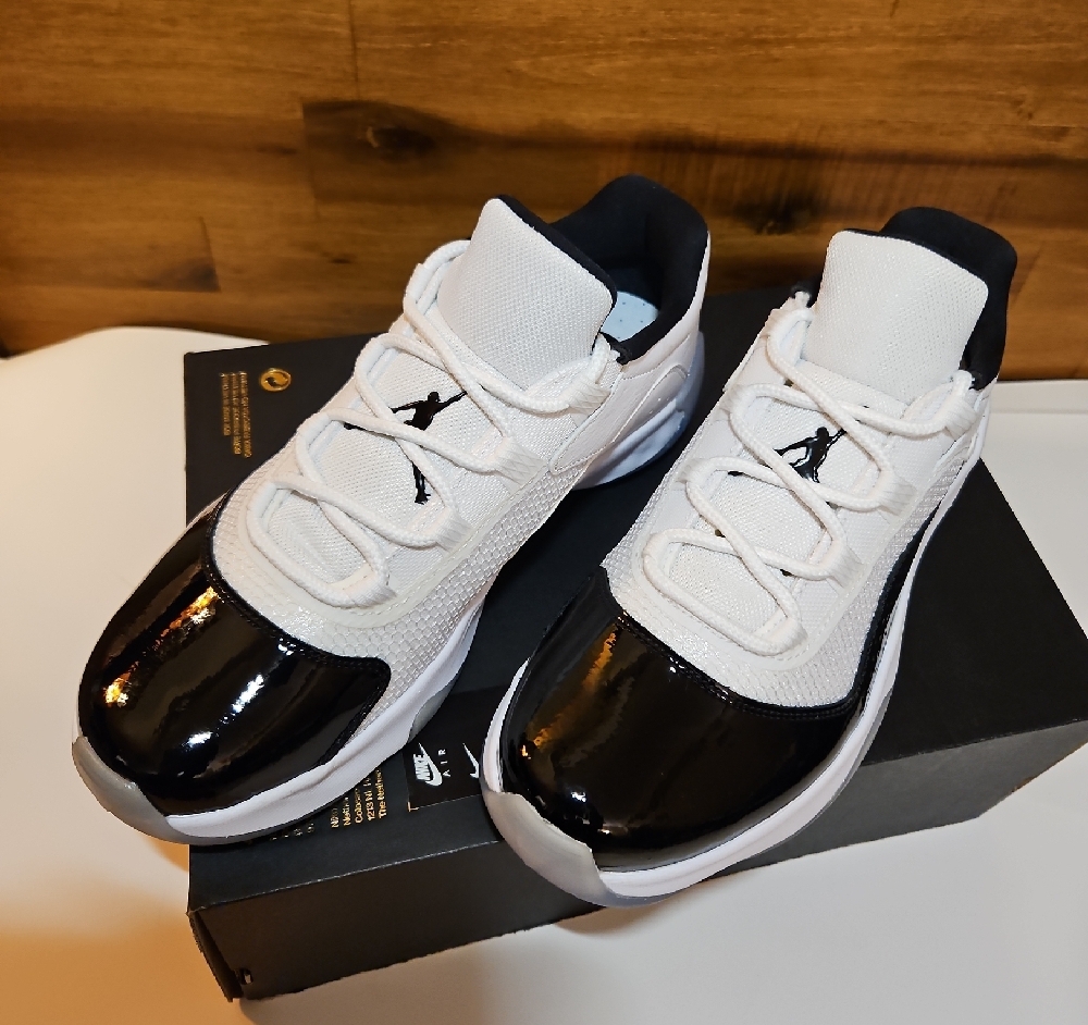 Nike Air Jordan 11 CMFT Low White and Black Sneakers